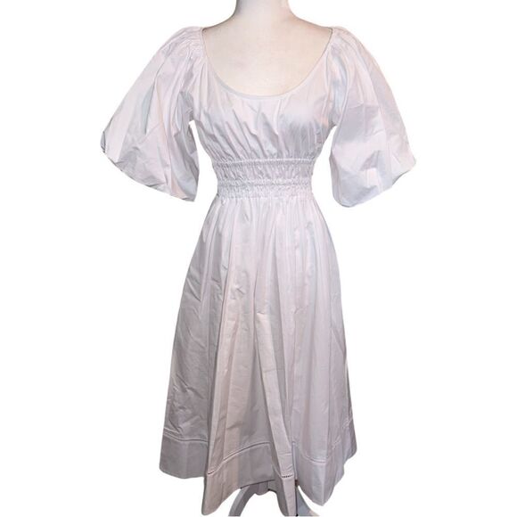 NWT Tory Burch Scoop Neck Dress in White Size 4 - Picture 3 of 10